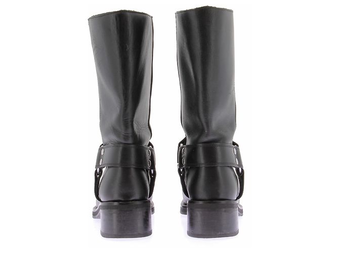 The Kooples Bottes noires à sangles en cuir - view 5