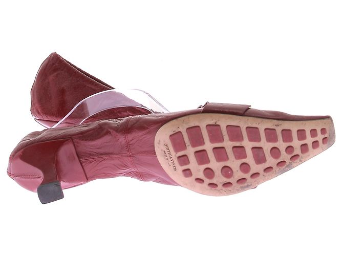 Bottega Veneta Décolleté "Madame" in pelle bordeaux Bordò - vista 7