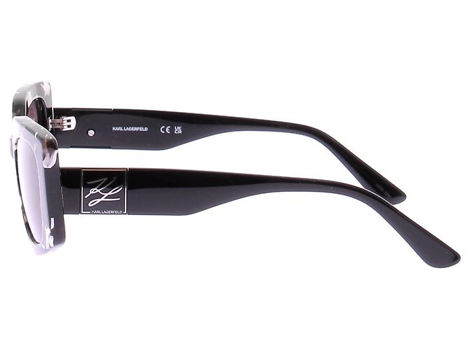 Karl Lagerfeld Occhiali da sole bianchi e neri Nero - vista 3