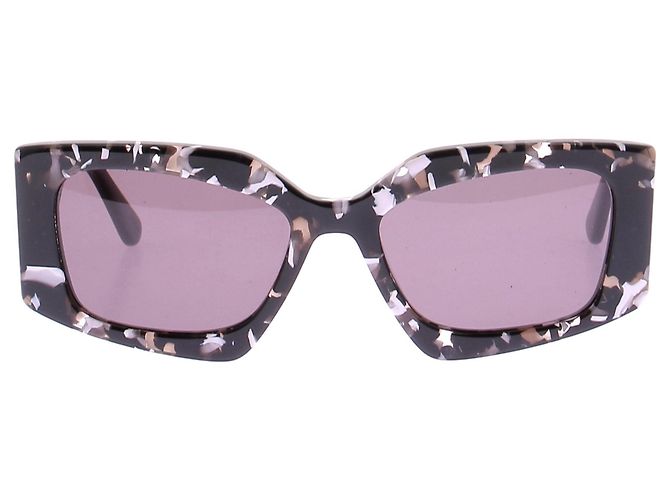 Karl Lagerfeld Occhiali da sole bianchi e neri Nero - vista 4