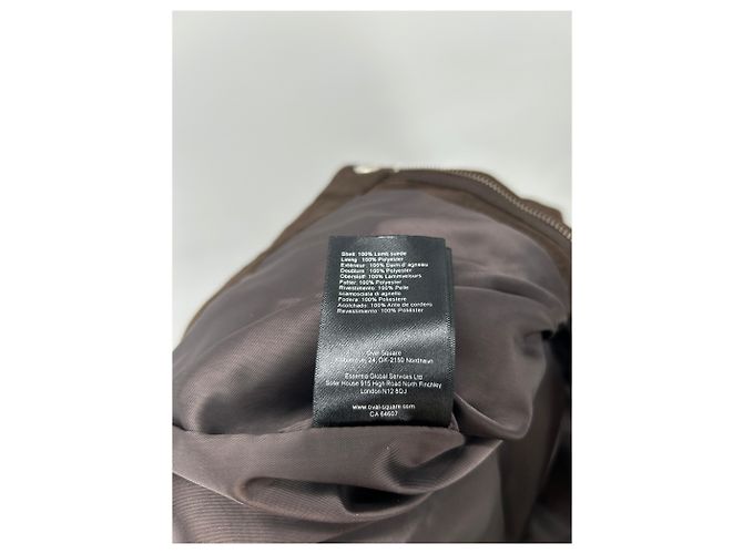 Autre Marque Pantalón de ante marrón Castaño - vista 3