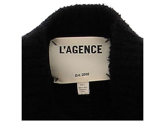 L'Agence Schwarzer Cardigan mit goldenen Knöpfen - Ansicht 6