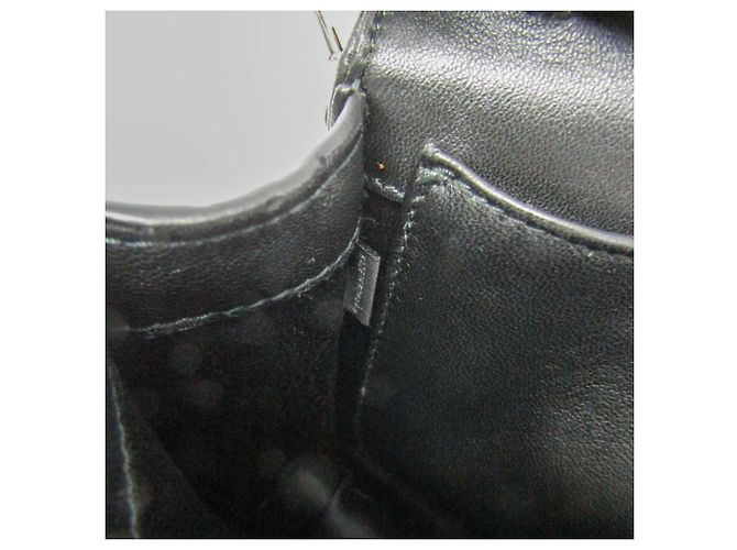 Borsa a Spalla Miu Miu Matelassé con Catena Nero - vista 15