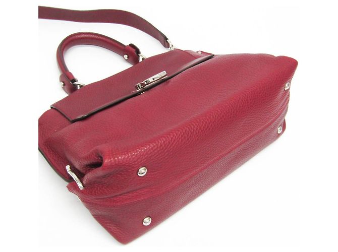 Borsa Medium Sophia Gancini di Salvatore Ferragamo Rosso - vista 12