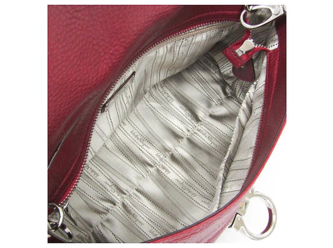 Borsa Medium Sophia Gancini di Salvatore Ferragamo Rosso - vista 3