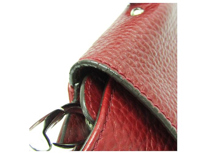 Borsa Medium Sophia Gancini di Salvatore Ferragamo Rosso - vista 6