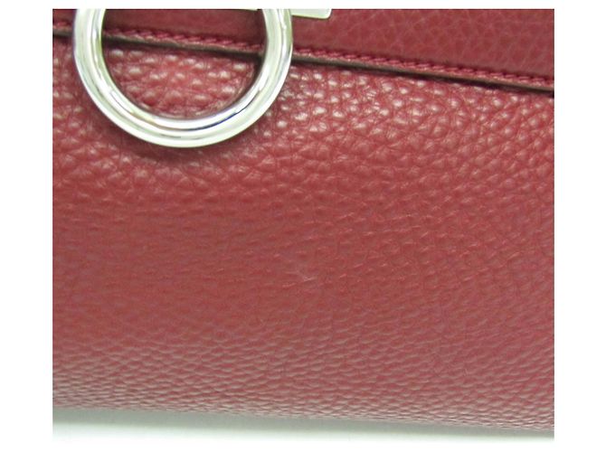 Borsa Medium Sophia Gancini di Salvatore Ferragamo Rosso - vista 9