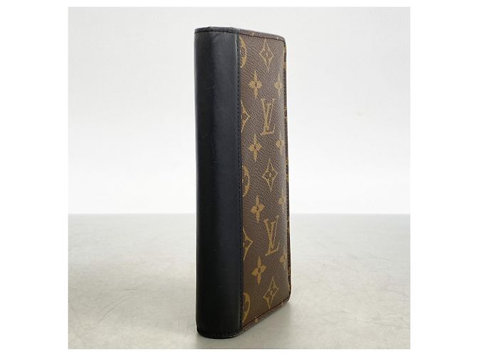 Portafoglio Lungo Brazza Monogram Macassar Louis Vuitton Marrone Nero - vista 2