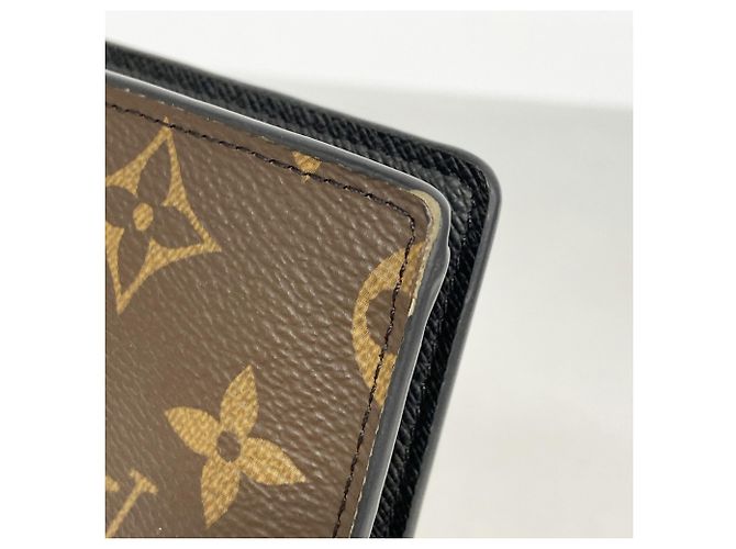 Portafoglio Lungo Brazza Monogram Macassar Louis Vuitton Marrone Nero - vista 6