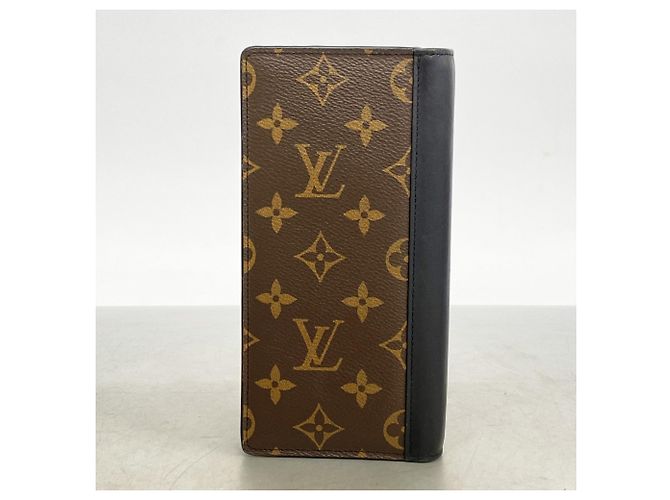 Portafoglio Lungo Brazza Monogram Macassar Louis Vuitton Marrone Nero - vista 9