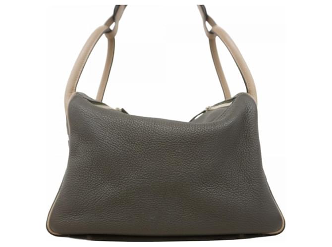Borsa Hermès Lindy 30 Grigio - vista 11