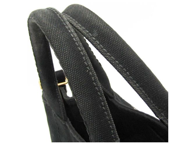 Tote Damen Schulter- und Tragetasche aus Canvas Prada Canapa S Größe 1BG439 Schwarz - Ansicht 10