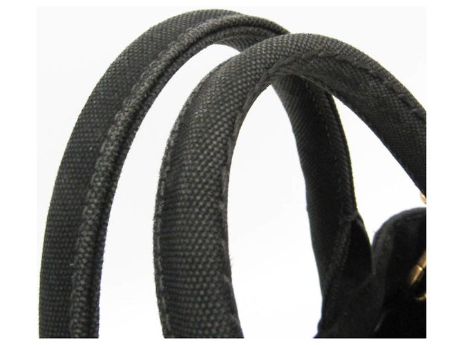 Tote Damen Schulter- und Tragetasche aus Canvas Prada Canapa S Größe 1BG439 Schwarz - Ansicht 11