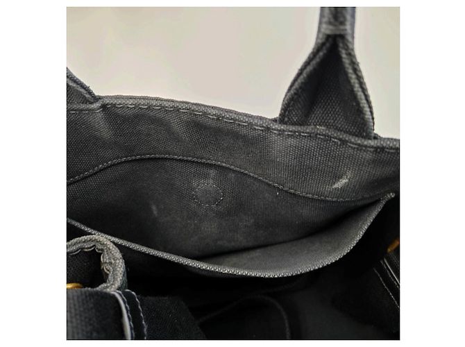 Tote Damen Schulter- und Tragetasche aus Canvas Prada Canapa S Größe 1BG439 Schwarz - Ansicht 13