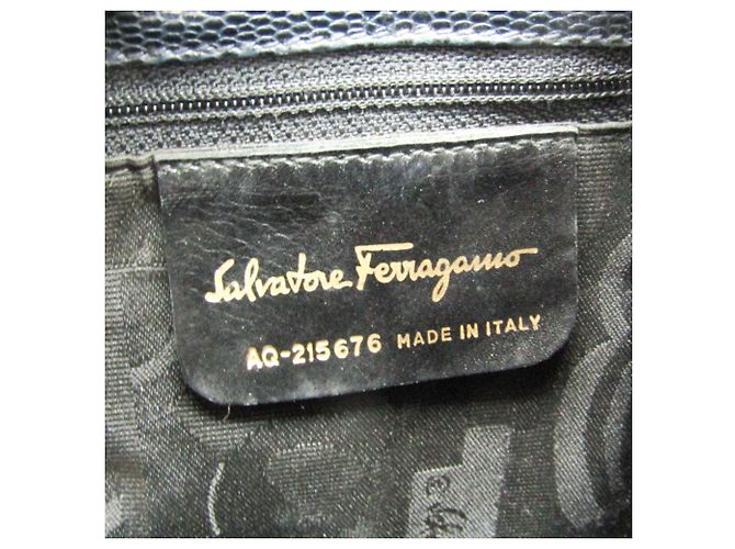 Vara Leder-Rucksack von Salvatore Ferragamo Marineblau - Ansicht 13
