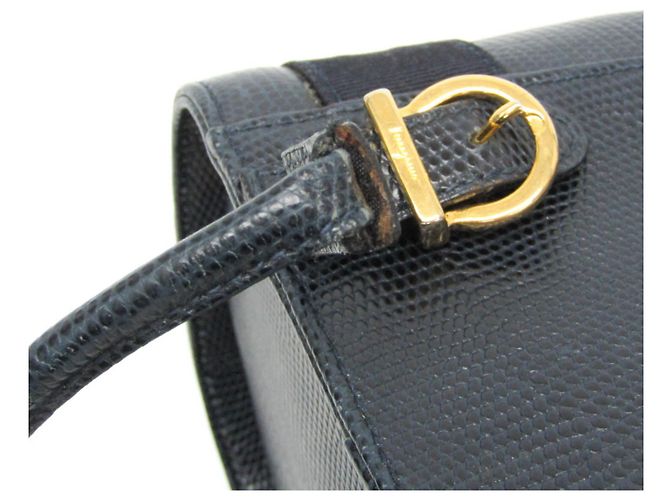 Vara Leder-Rucksack von Salvatore Ferragamo Marineblau - Ansicht 7
