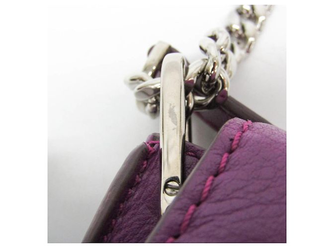 Borsa a Spalla Double T Chain di Tod's Porpora - vista 10