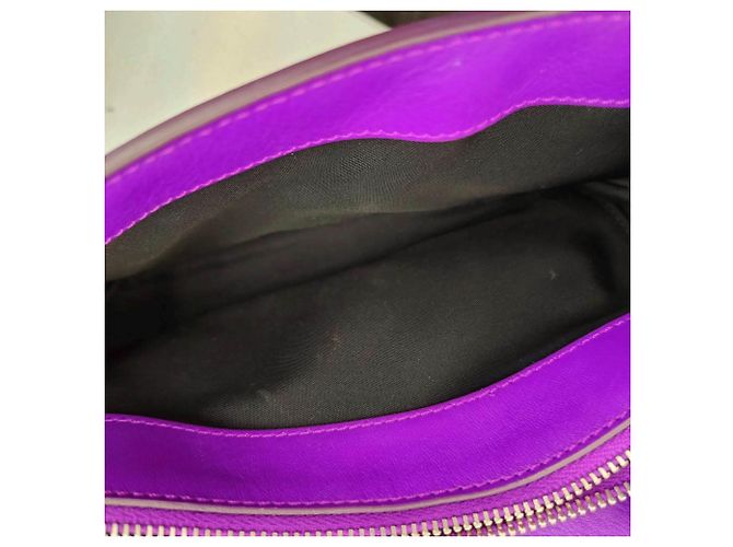 Borsa a Spalla Double T Chain di Tod's Porpora - vista 14