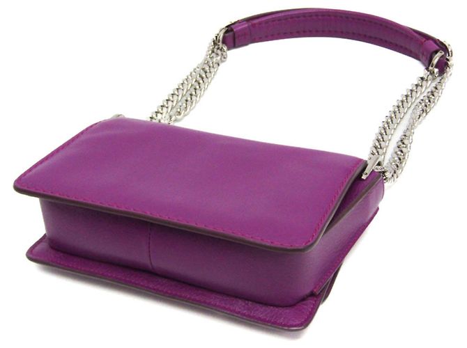 Borsa a Spalla Double T Chain di Tod's Porpora - vista 3