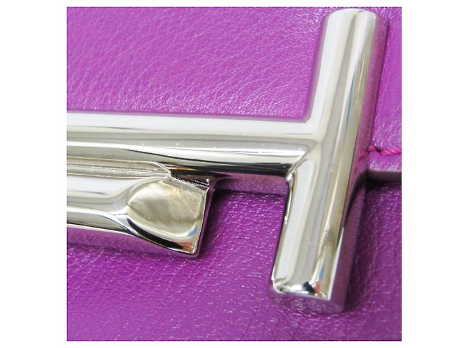 Borsa a Spalla Double T Chain di Tod's Porpora - vista 9