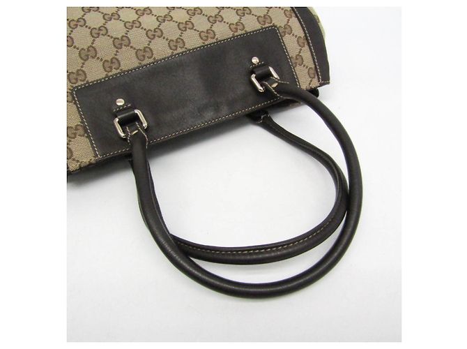 Gucci GG Canvas Handtasche Braun Beige - Ansicht 13