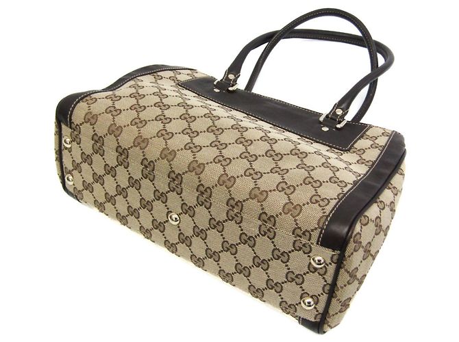 Gucci GG Canvas Handtasche Braun Beige - Ansicht 3