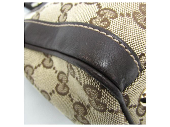 Gucci GG Canvas Handtasche Braun Beige - Ansicht 5