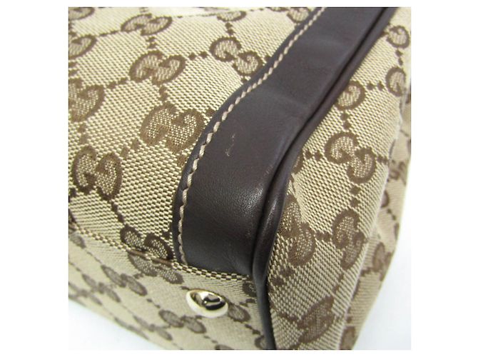 Gucci GG Canvas Handtasche Braun Beige - Ansicht 6