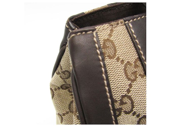 Gucci GG Canvas Handtasche Braun Beige - Ansicht 8