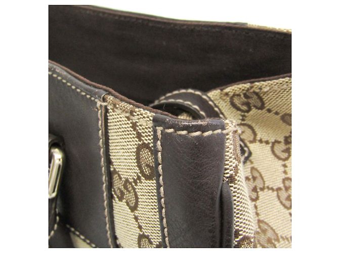 Gucci GG Canvas Handtasche Braun Beige - Ansicht 9