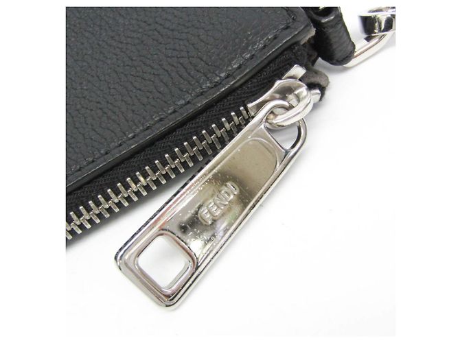 Fendi 7N0146 Leder Schultertasche Schwarz - Ansicht 7