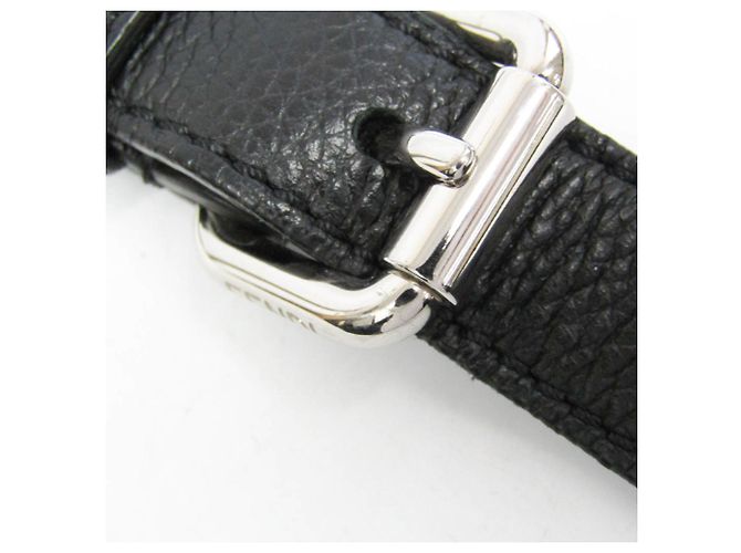 Fendi 7N0146 Leder Schultertasche Schwarz - Ansicht 9