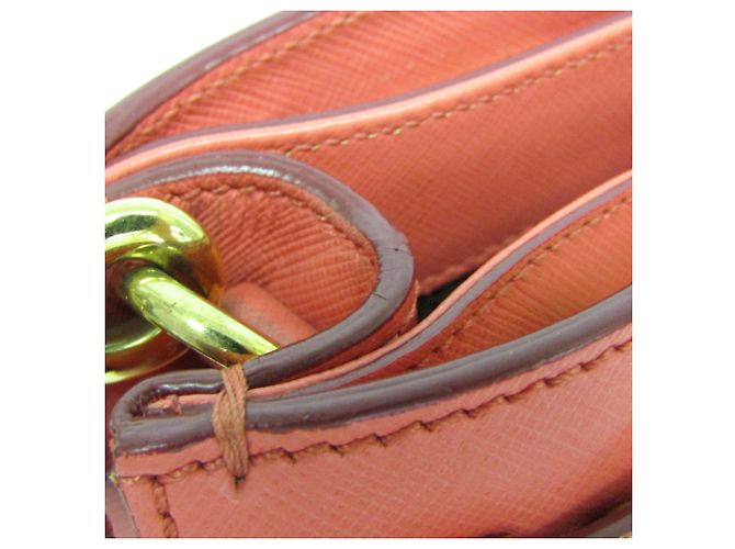 Borsa Salvatore Ferragamo Gancini GG-21 D940 in rosa salmone - vista 10
