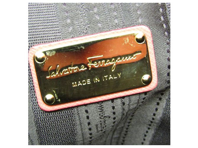 Borsa Salvatore Ferragamo Gancini GG-21 D940 in rosa salmone - vista 14