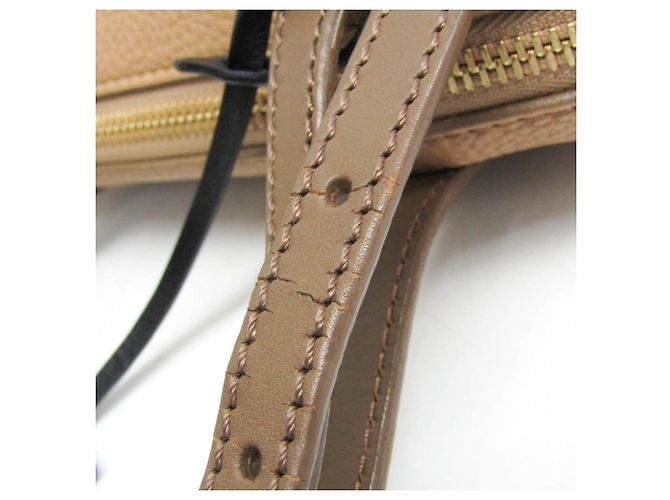 Fendi Selleria Leder Tragetasche Grau Hellbraun - Ansicht 12