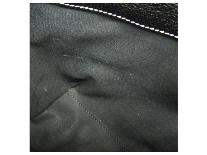 Borsa BARBES SMALL di Balenciaga Nero Bianco - vista 10