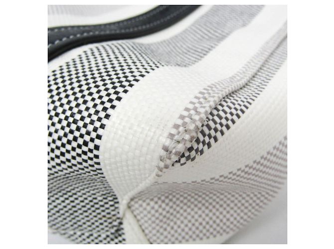 Borsa BARBES SMALL di Balenciaga Nero Bianco - vista 4