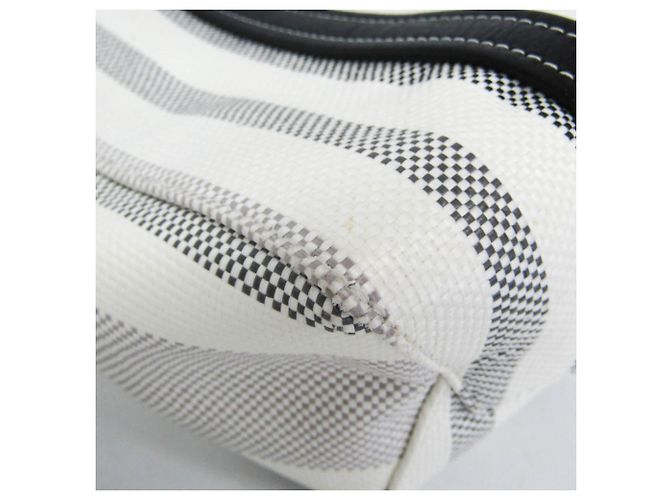 Borsa BARBES SMALL di Balenciaga Nero Bianco - vista 5