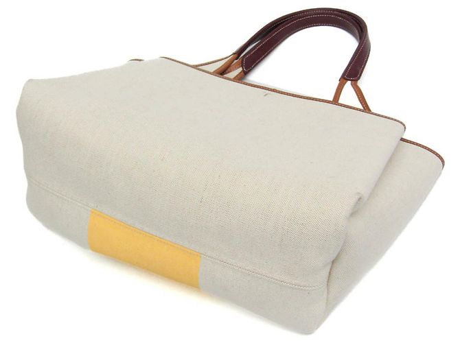 Borsa tote in tela e pelle da donna Tod's Beige Giallo - vista 2