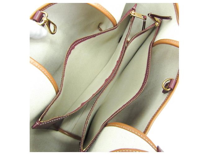 Borsa tote in tela e pelle da donna Tod's Beige Giallo - vista 4