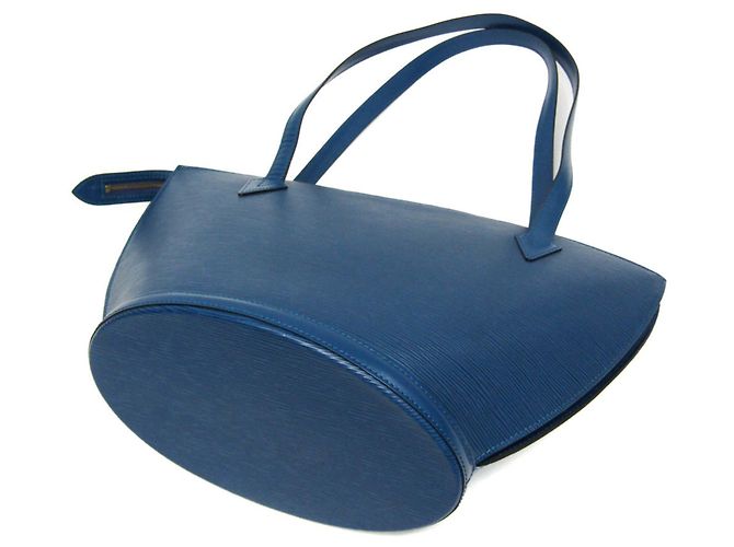 Borsa da shopping Epi Saint-Jacques Louis Vuitton Blu - vista 2