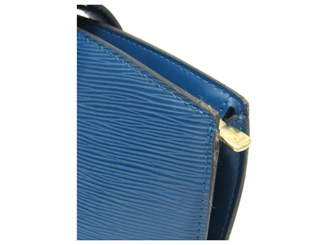 Borsa da shopping Epi Saint-Jacques Louis Vuitton Blu - vista 7