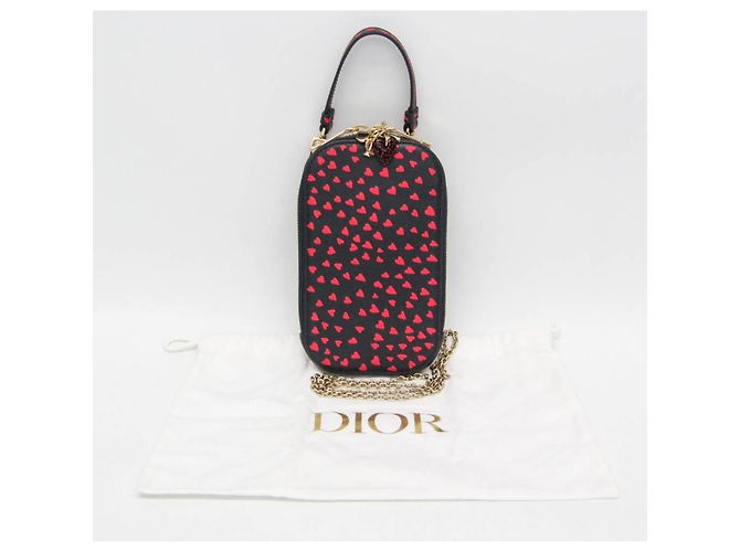 Supporto per telefono Lady Dior di Christian Dior Rosso Blu navy - vista 2