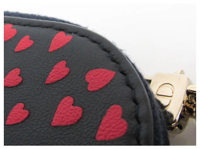 Supporto per telefono Lady Dior di Christian Dior Rosso Blu navy - vista 8