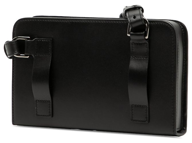 Borsa messenger Ultra Pouch in pelle nera Dior Nero - vista 2