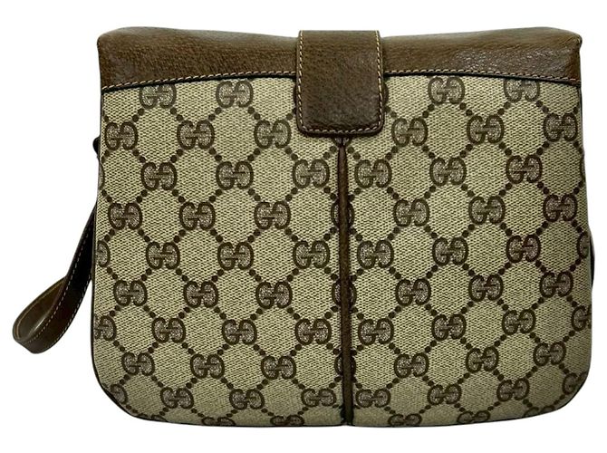 Gucci Beige GG Supreme Web Crossbody - vista 2