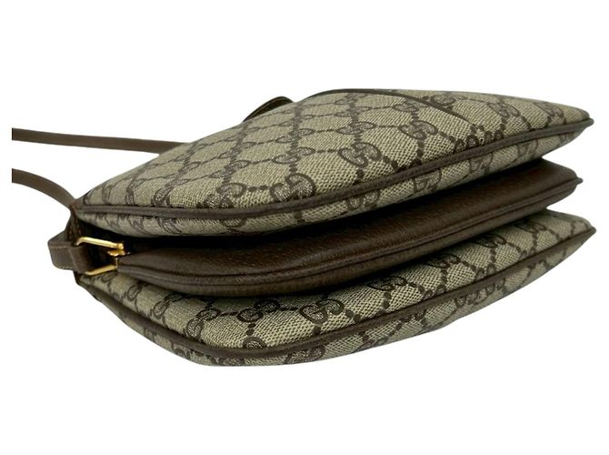 Gucci Beige GG Supreme Web Crossbody - vista 8