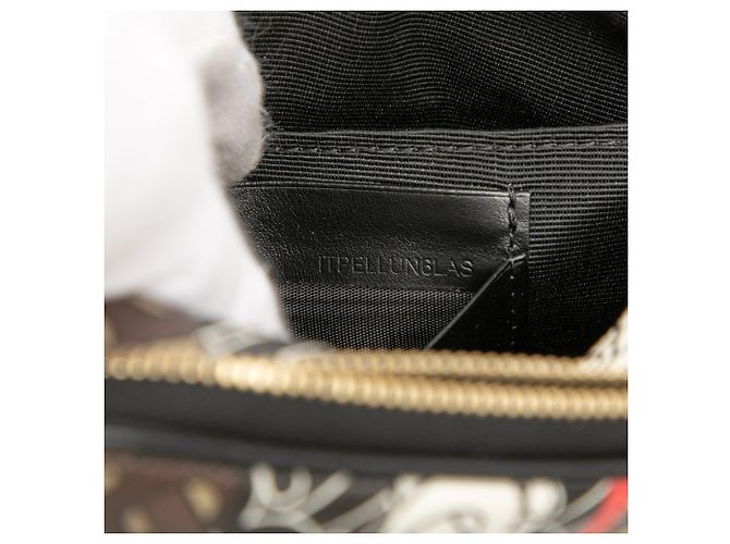 Borsa a tracolla in E-Canvas a strisce con monogramma TB marrone di Burberry - vista 6