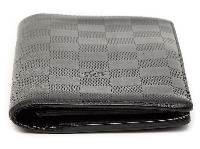 Louis Vuitton Schwarze Damier Infini Brieftasche Brazza - Ansicht 3