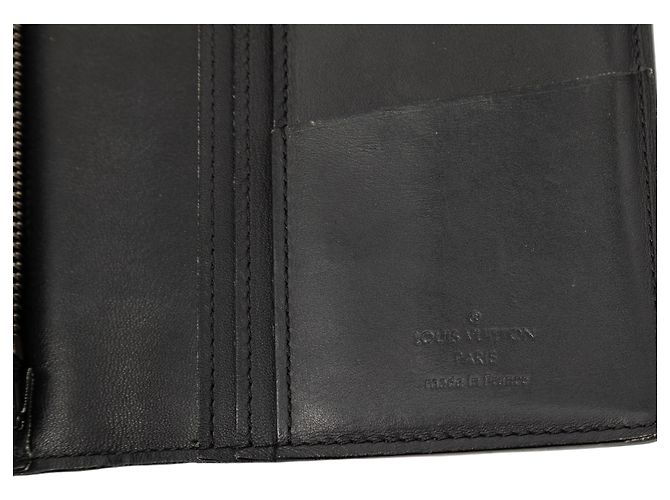 Louis Vuitton Schwarze Damier Infini Brieftasche Brazza - Ansicht 6